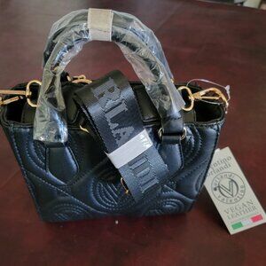 Valentino Orlandi Quilted Top Handle Bag with Crossbody w/Tags